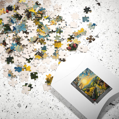 Scenic Mosaic Landscape Puzzle, 110-1014 Piece Jigsaw, Game Night Fun, Collectible Art, Family Activity Solo Fun, Gift for Puzzle Lovers Puzzle The Puzzle Chest
