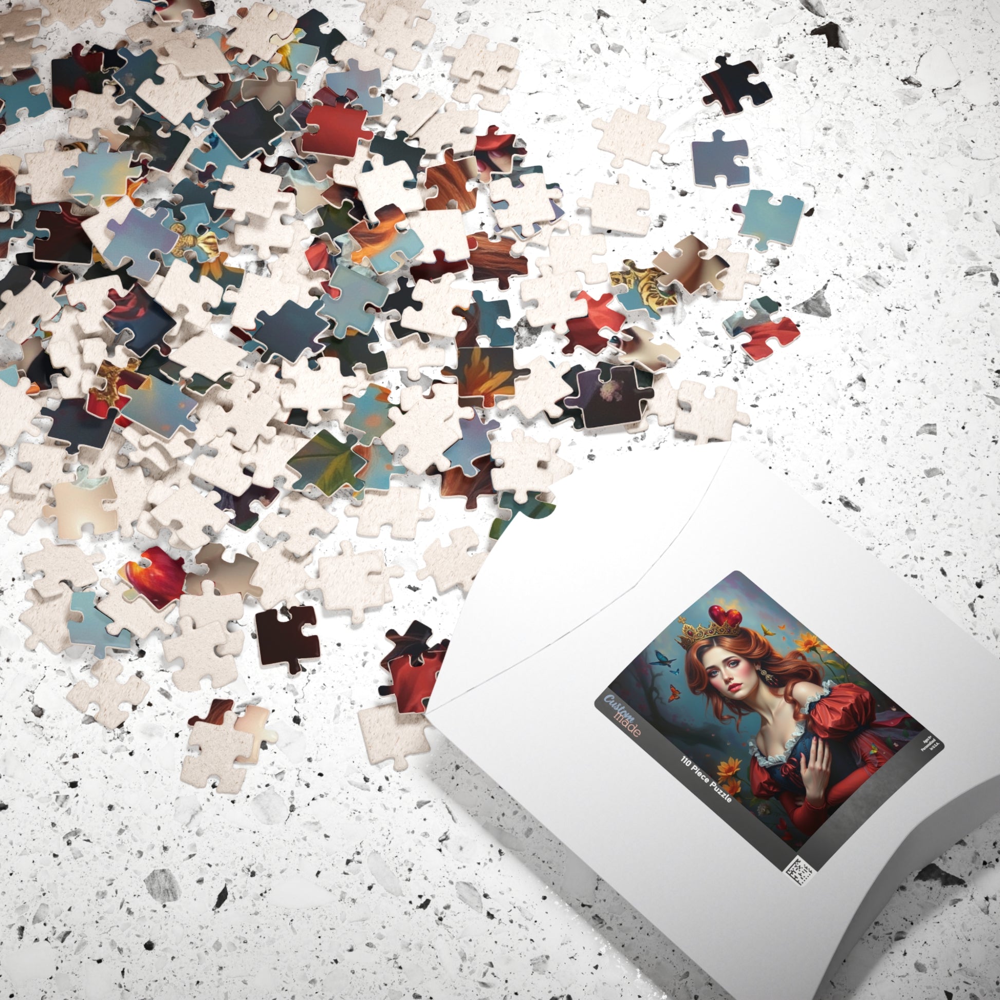 Jigsaw Puzzle - Woman in Queen of Hearts Costume, 110 252 520 1014 Pieces, Fun Family Activity, Relaxing Hobby, Gift Idea, Party Game, Home Puzzle The Puzzle Chest