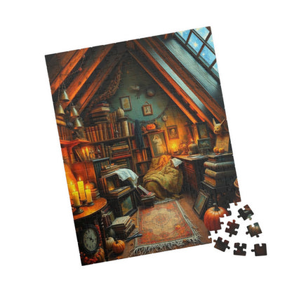 Dreamy Autumn Attic Puzzle 110, 252, 520, 1014-piece, Cozy Indoor Art, Home Décor, Family Game Night, Brain Teaser Gift for Puzzle Lovers