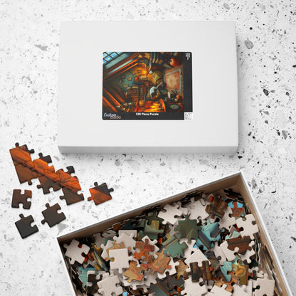 Dreamy Autumn Attic Puzzle 110, 252, 520, 1014-piece, Cozy Indoor Art, Home Décor, Family Game Night, Brain Teaser Gift for Puzzle Lovers