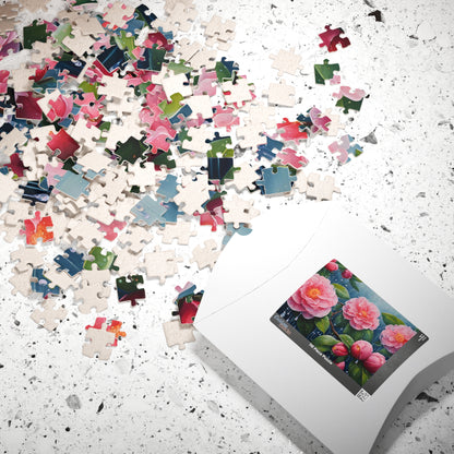 Peonies Jigsaw Puzzle, Floral Art Puzzle Lover Gift, Relaxing Hobby, Mindfulness Activity, Flower Lover Keepsake, Rainy Day Indoor Game Puzzle The Puzzle Chest