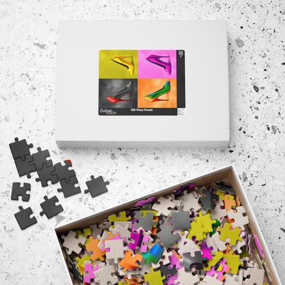 Fashionable High Heel Shoe Puzzle - Colorful Footwear Fun, Gift for Shoe Lovers, Family Game Night, Womens Day, Unique LGBTQ+ Art Print