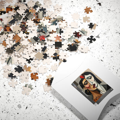 Picasso-Inspired Cubist Style Jigsaw Puzzle - Hearts, Faces, Angular Shapes, 110-1014 Piece, Artistic Gift, Brain Teaser, Quiet Pastime Puzzle The Puzzle Chest