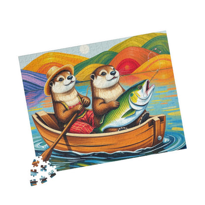 Otter Adventure Jigsaw Puzzle Game, Nature and Animal Lovers Gift, Family Game Night, Relaxing Indoor Activity, Fun Home Entertainment