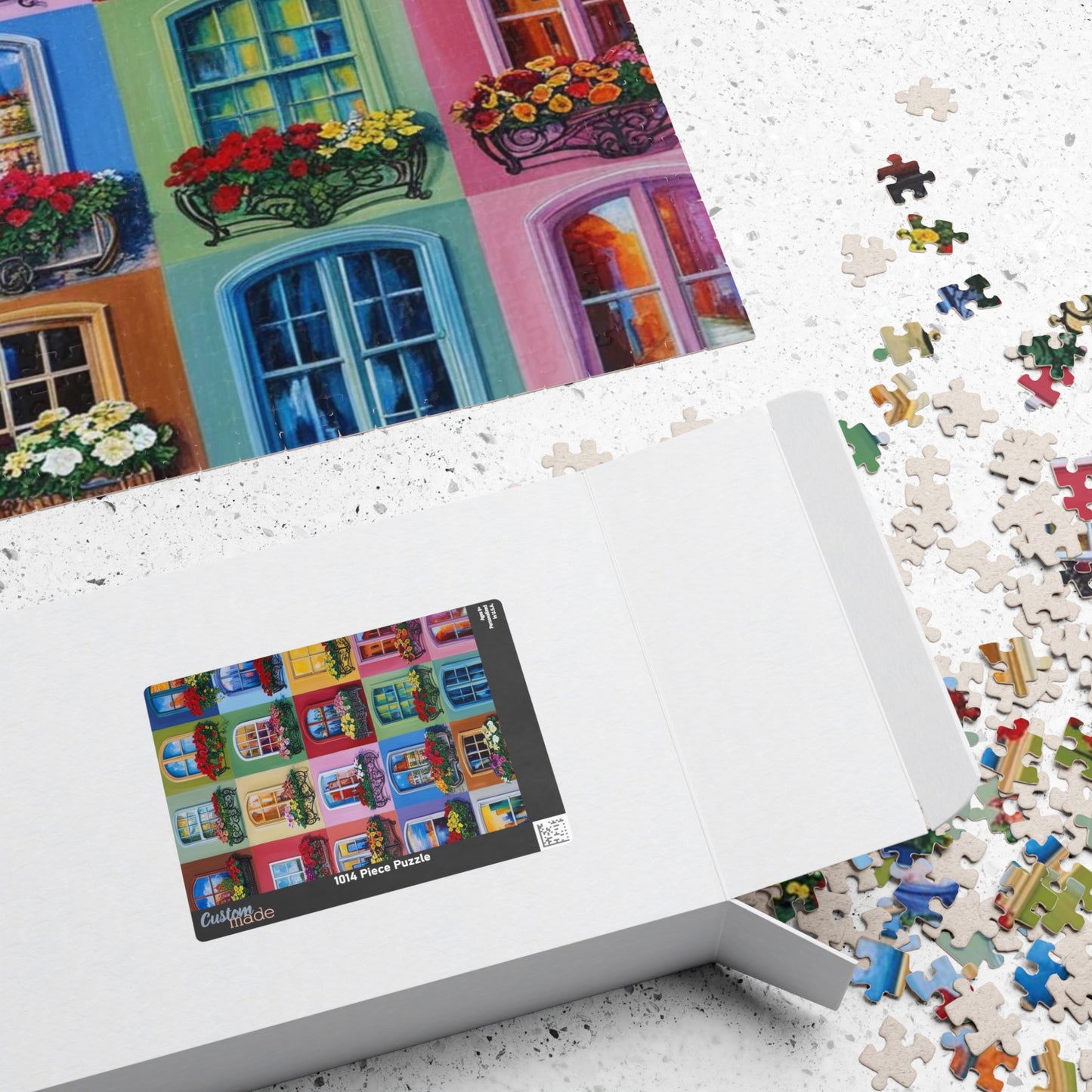 Floral Window Collage Puzzle, Colorful Jigsaw Adult Game for Home, Family or Solo Fun, Unique Puzzle Lover Gift, 110-1014 Piece Puzzle The Puzzle Chest