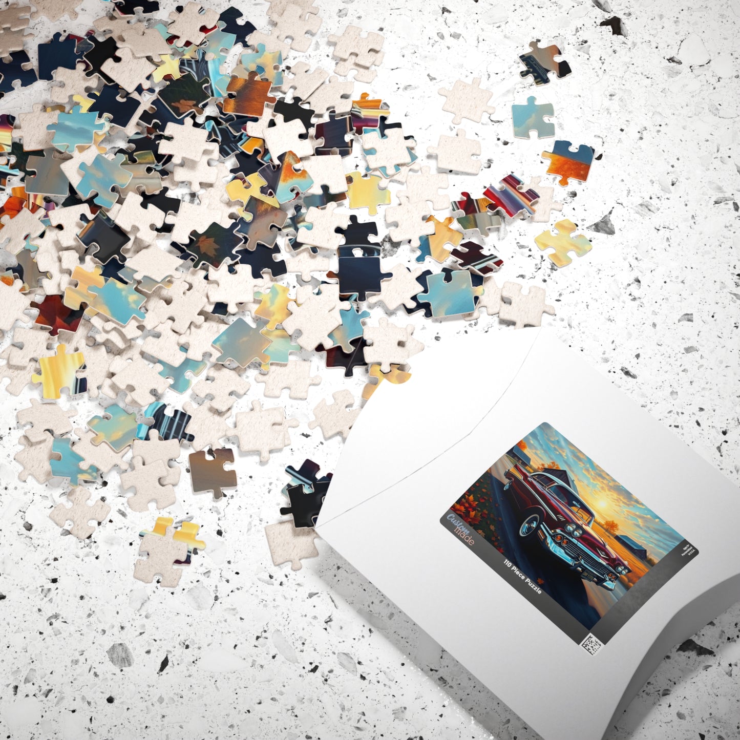 Vintage Car Puzzle - Classic 1957 Bel Air Jigsaw Game, Retro Auto Puzzle The Puzzle Chest