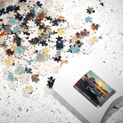 Vintage Car Puzzle - Classic 1957 Bel Air Jigsaw Game, Retro Auto Puzzle The Puzzle Chest