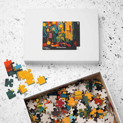 Colorful Candlelit Puzzle - Abstract Jigsaw Game for Adults Puzzle The Puzzle Chest