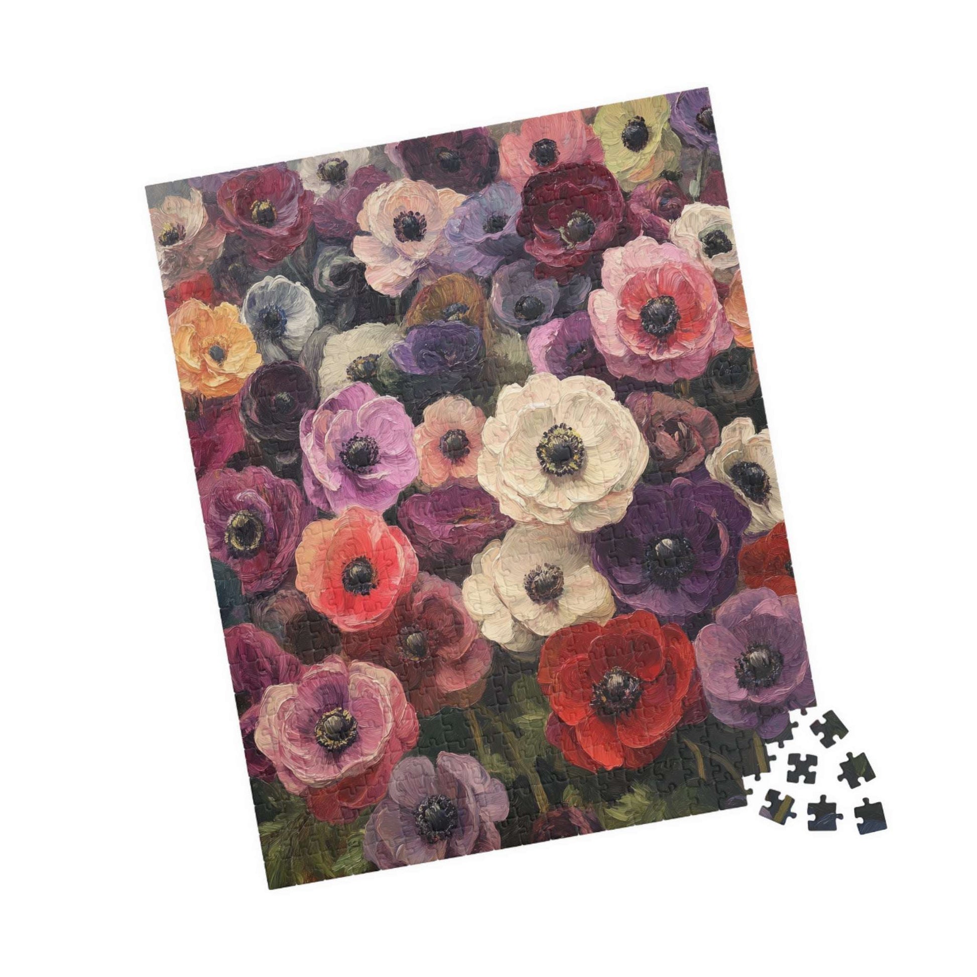 Vintage Anemone Floral Puzzle 110-1014 Piece | Botanical Jigsaw Puzzle