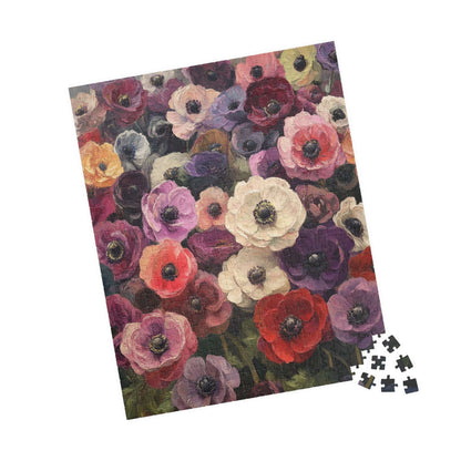 Vintage Anemone Floral Puzzle 110-1014 Piece | Botanical Jigsaw Puzzle