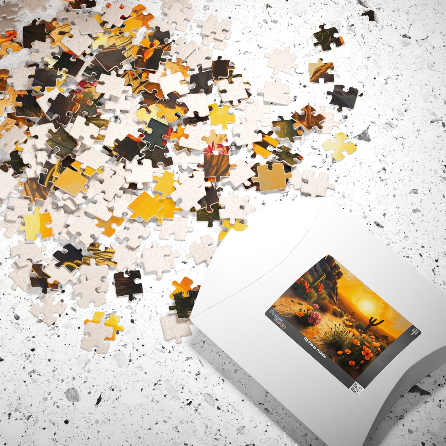 Desert Sunset Puzzle, Landscape Jigsaw Game, Quiet Home Activity, Gift for Nature Lover, Family or Solo Fun, Holiday or Birthday Present Puzzle The Puzzle Chest