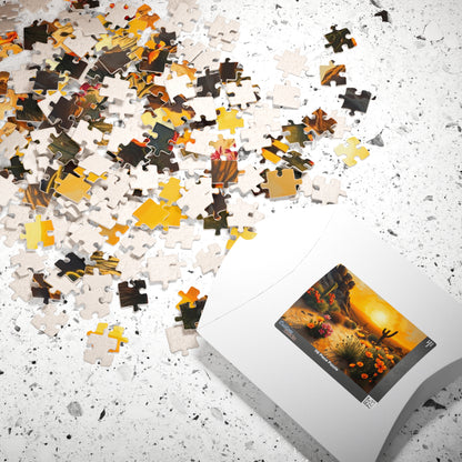 Desert Sunset Puzzle, Landscape Jigsaw Game, Quiet Home Activity, Gift for Nature Lover, Family or Solo Fun, Holiday or Birthday Present Puzzle The Puzzle Chest