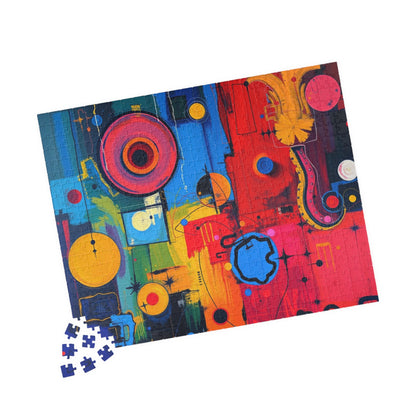 Vibrant Abstract Art Puzzle - Colorful Artwork Jigsaw Puzzle for Adults Puzzle The Puzzle Chest