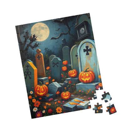 Tomb Tune Parade - Spooky Cemetery Halloween Puzzle, Fall Puzzle for Adults for Family or Solo Fun, Mental Exercise, Gift Idea for Friends