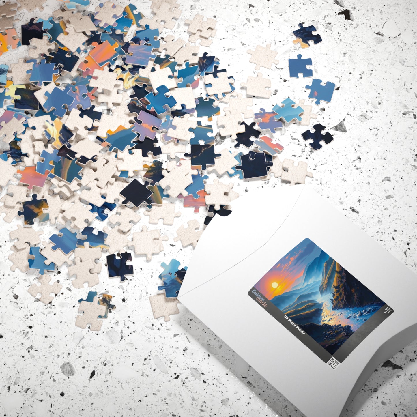 Serene Landscape Puzzle - 110/252/520/1014-piece, Nature Lover's Gift, Relaxing Activity, Family Fun, Mindfulness Toy Puzzle The Puzzle Chest