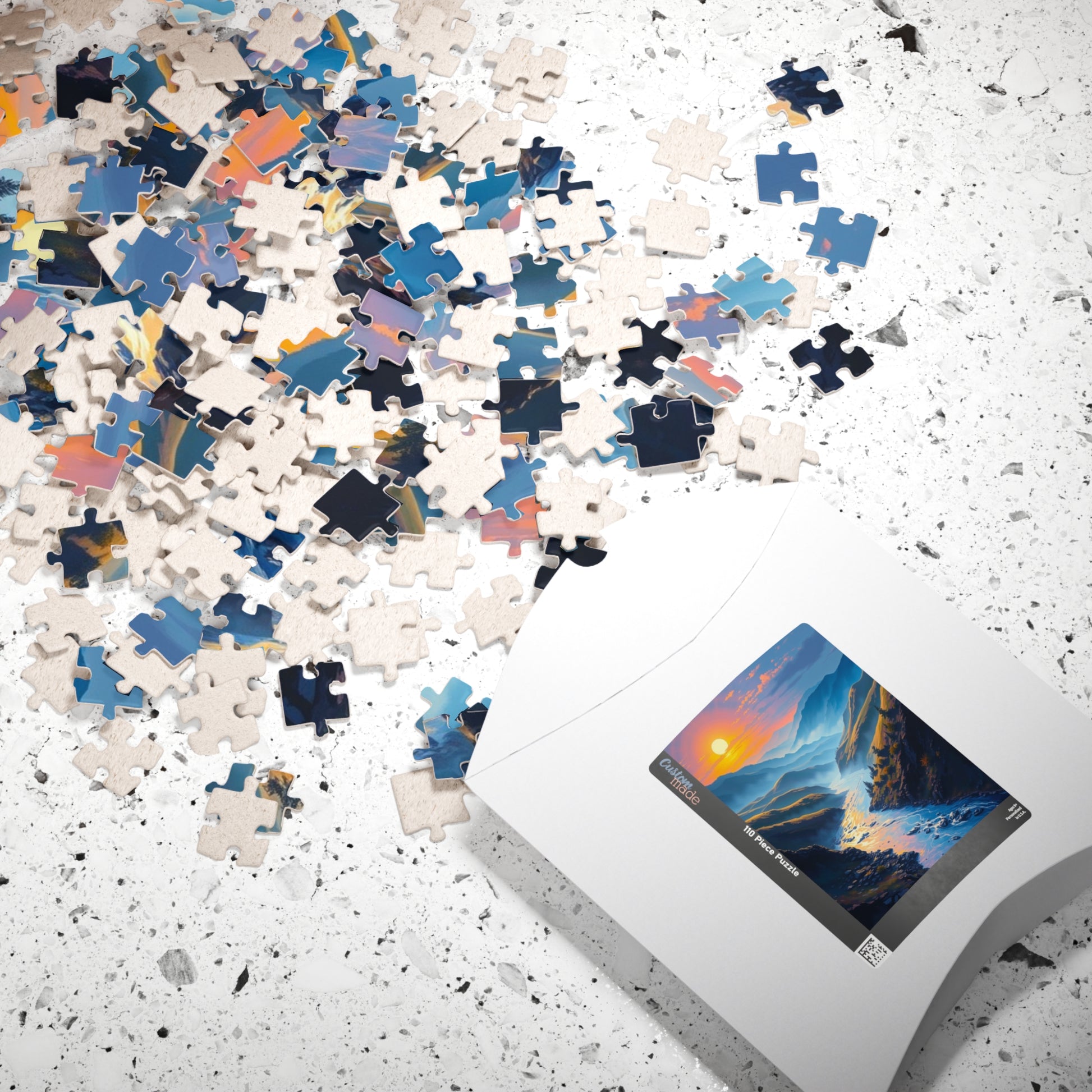 Serene Landscape Puzzle - 110/252/520/1014-piece, Nature Lover's Gift, Relaxing Activity, Family Fun, Mindfulness Toy Puzzle The Puzzle Chest