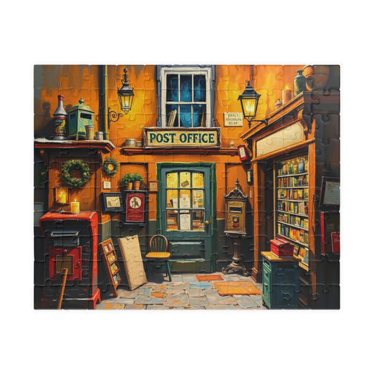 Jigsaw Puzzle, Vintage Post Office Scene, 252 Piece Puzzle, Nostalgic Jigsaw, Charming Post Office Puzzle, Retro Puzzle, Relaxing Puzzle 110 pcs (Horizontal) Puzzle The Puzzle Chest
