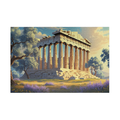 The Parthenon Jigsaw Puzzle - Athens Landmark, 110, 252, 520, 1014-piece Game Ideal for Game Nights, Solo Fun, Gift for Friends 1014 pcs (Horizontal) Puzzle The Puzzle Chest