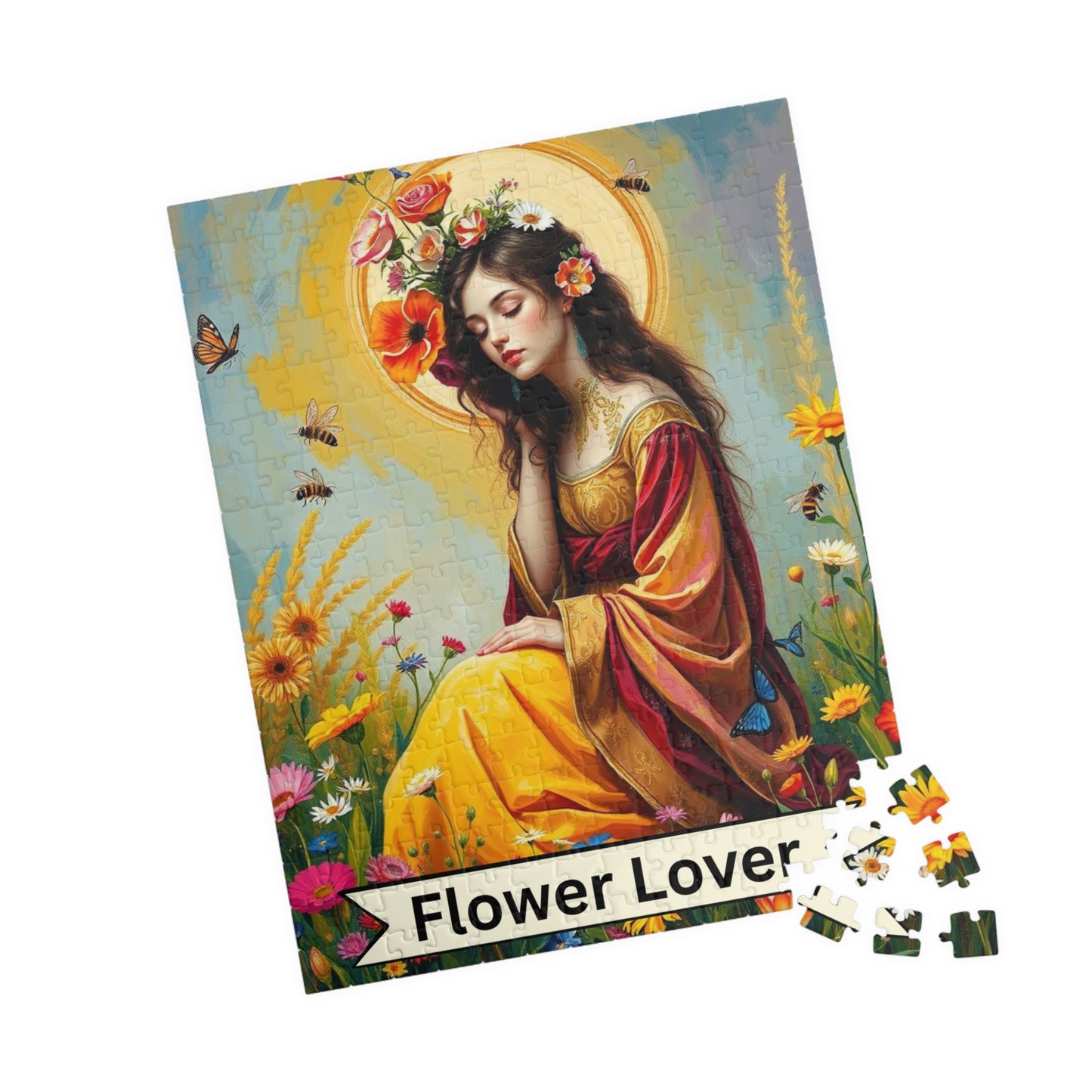 The Flower Lover Jigsaw Puzzle - Tarot Style Game for Floral/Flowers Lovers
