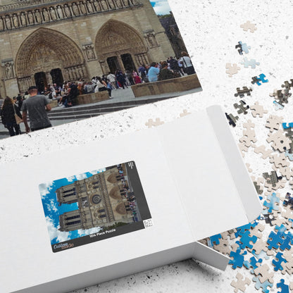 Notre Dame Cathedral Jigsaw Puzzle - Realistic Historical Landmark, Paris France Famous Monument Church, French Gothic Architecture Puzzle The Puzzle Chest