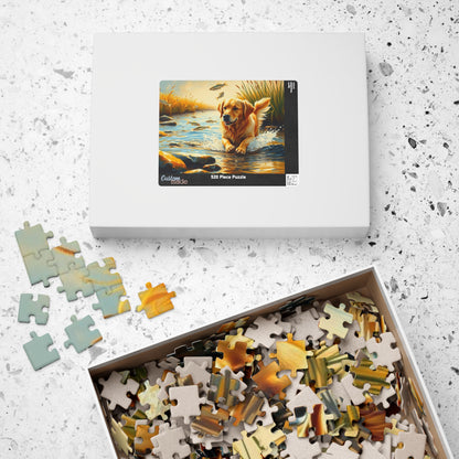 Golden Retriever Jigsaw Puzzle for Adults - Perfect for Dog Lovers, Family Game Nights, Unique Gifts for Friends, Fun Activity Brain Teaser Puzzle The Puzzle Chest
