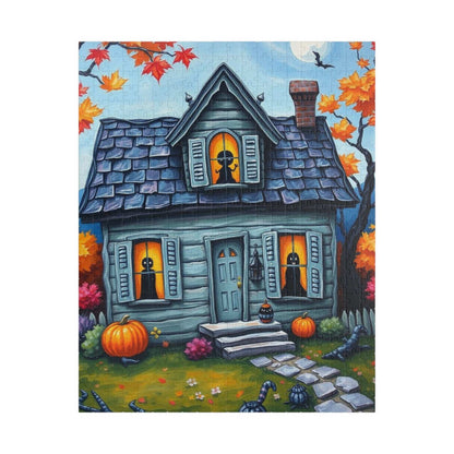 Autum Spirits Abound Jigsaw Puzzle - Halloween Ghost Puzzle for Adults Ideal for Family Game Night, Puzzle Lover Gift, Fun for Fall Occasion