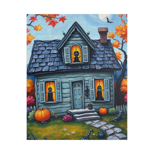 Autum Spirits Abound Jigsaw Puzzle - Halloween Ghost Puzzle for Adults Ideal for Family Game Night, Puzzle Lover Gift, Fun for Fall Occasion
