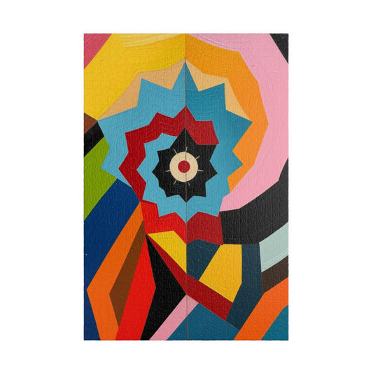 Colorful Abstract Art Puzzle, Fun Family or Solo Activity, Best Unique Gift for Art Lover Puzzle Enthusiast, Unique Brain Teaser, Hobby 1014 pcs (Vertical) Puzzle The Puzzle Chest