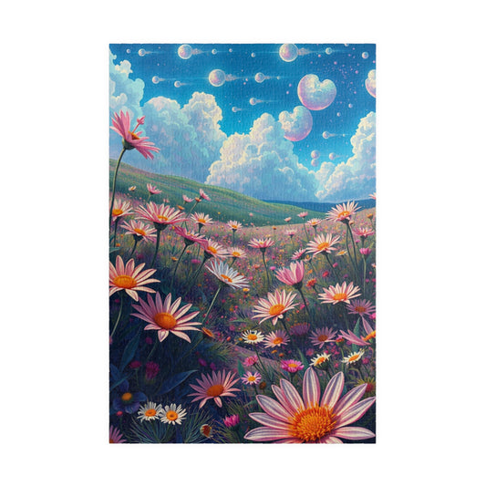 Beautiful Floral Landscape Puzzle | Artistic Jigsaw, Nature-Inspired Gift, Relaxing Activity, Home Decor, Family Fun, Mindfulness Craft 1014 pcs (Vertical) Puzzle The Puzzle Chest