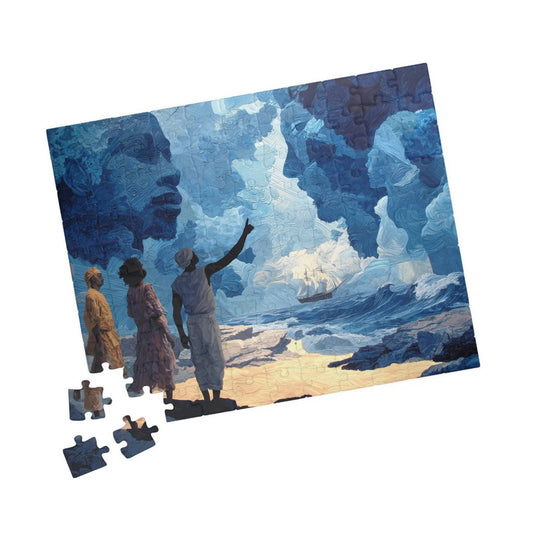 Ancestral Voyage Jigsaw Puzzle: Black Art, Afrocentric Artwork 110 pcs (Horizontal) Puzzle The Puzzle Chest