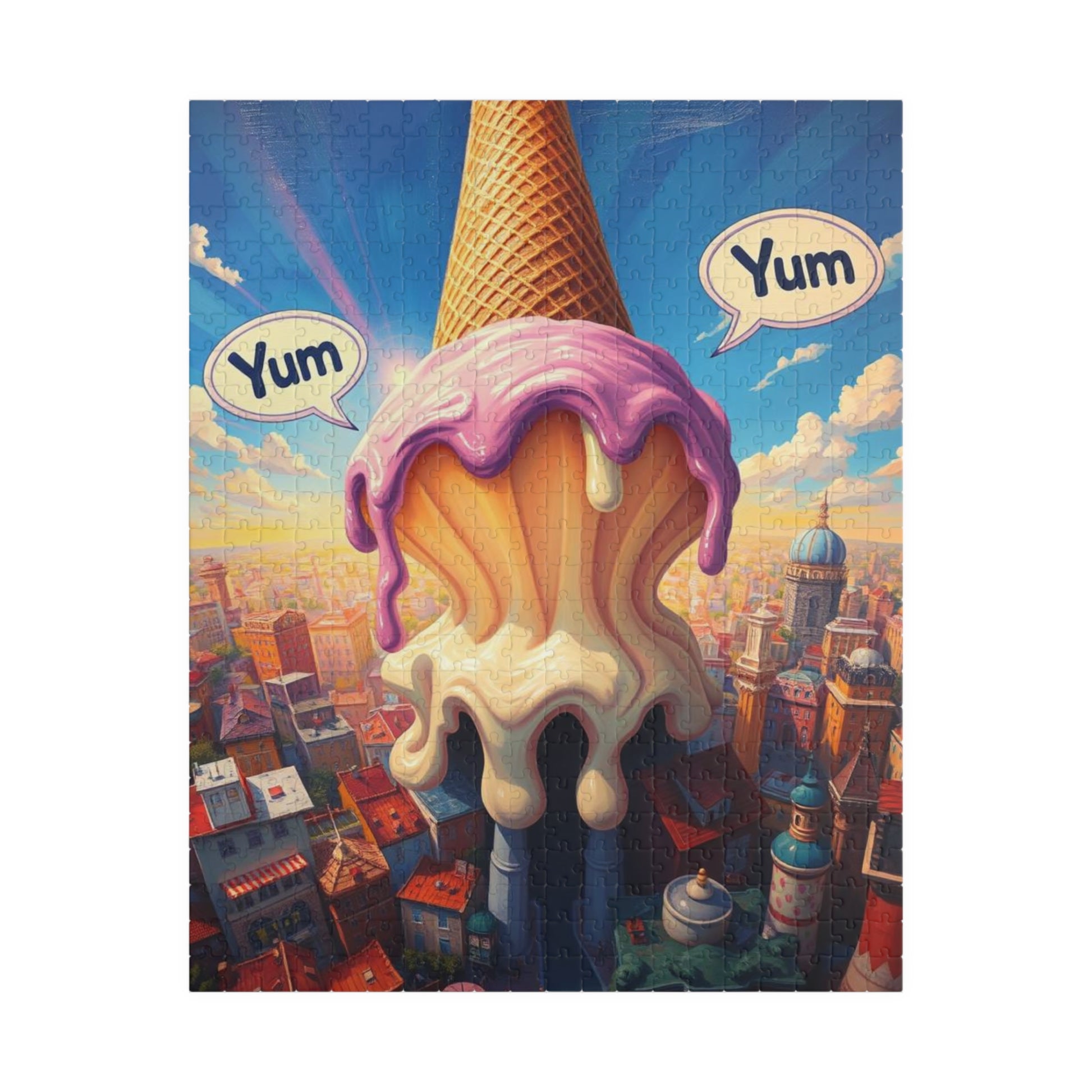 Ice Cream Paradise Puzzle - Pop Art Jigsaw Game, Fun Family Activity, Puzzle Lover Gift for Friend, Cozy Night In Brain Teaser Dessert Theme 520 pcs (Vertical) Puzzle The Puzzle Chest