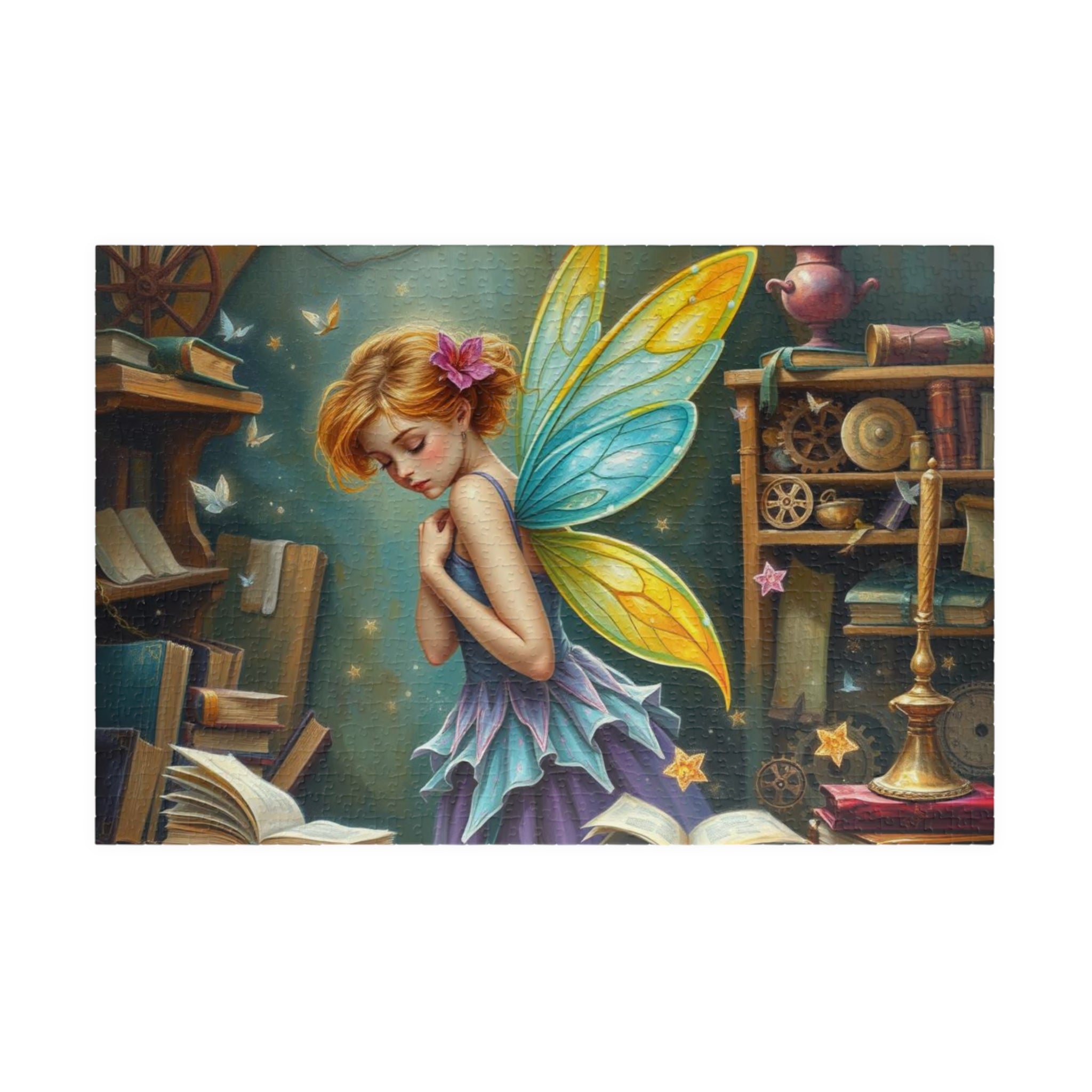 Fantasy Fairy Puzzle - Steampunk Office, 110 to 1014-piece Mythical Creature Jigsaw Game 1014 pcs (Horizontal) Puzzle The Puzzle Chest