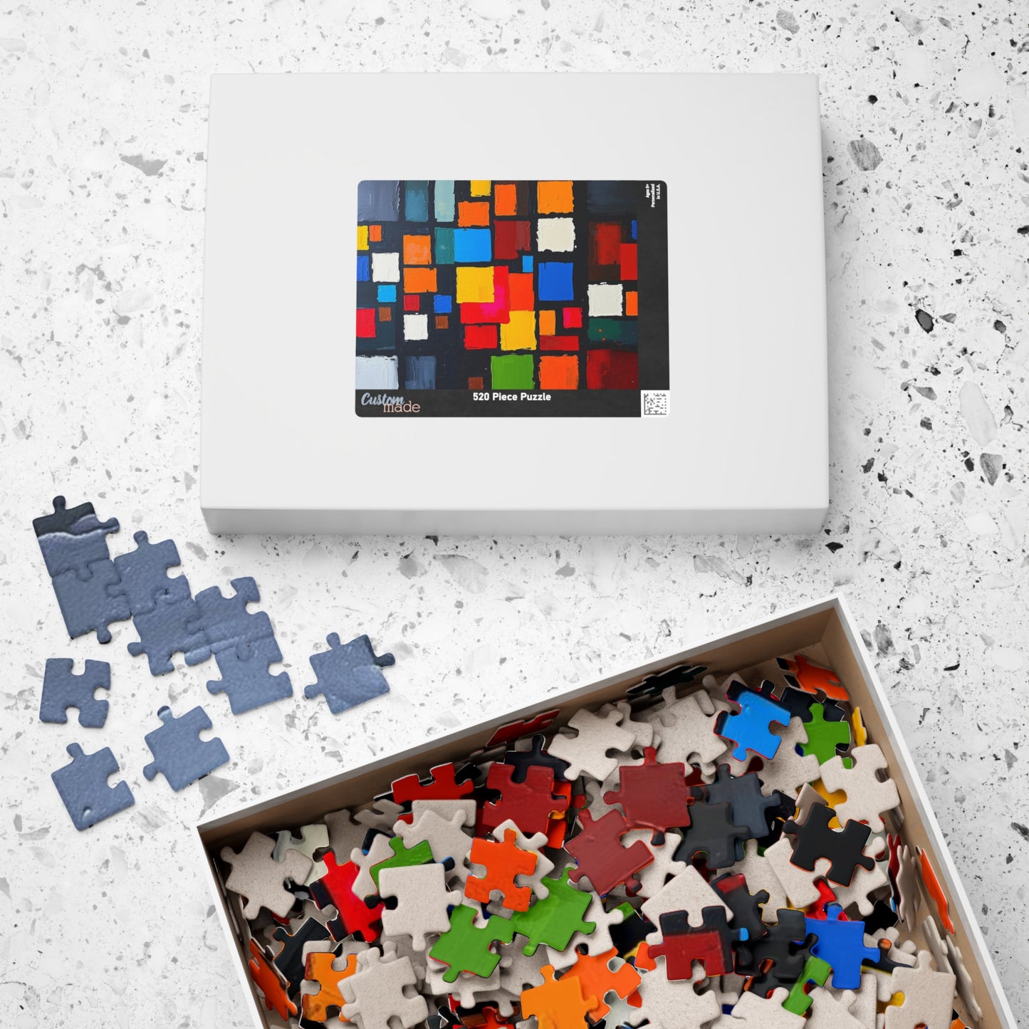Colorful Abstract Puzzle for Art Lovers, Home Entertainment, Unique Gift for Friends and Family Activity Game Night, Adult Fun Puzzle The Puzzle Chest
