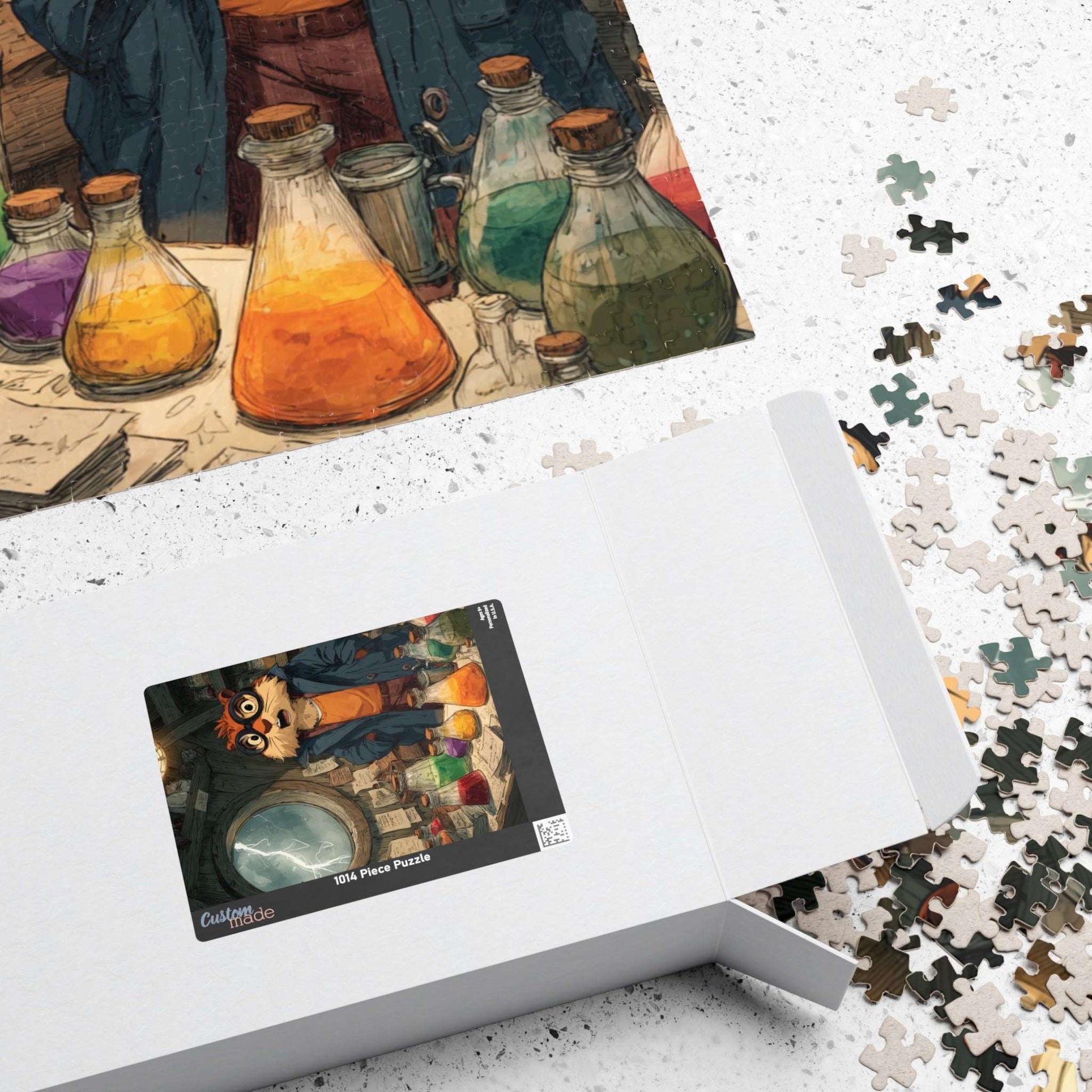 Squirrel Scientist Jigsaw Puzzle - Animal Science-Themed Puzzle, Perfect Gift for Kids, Family Game Night Puzzle The Puzzle Chest