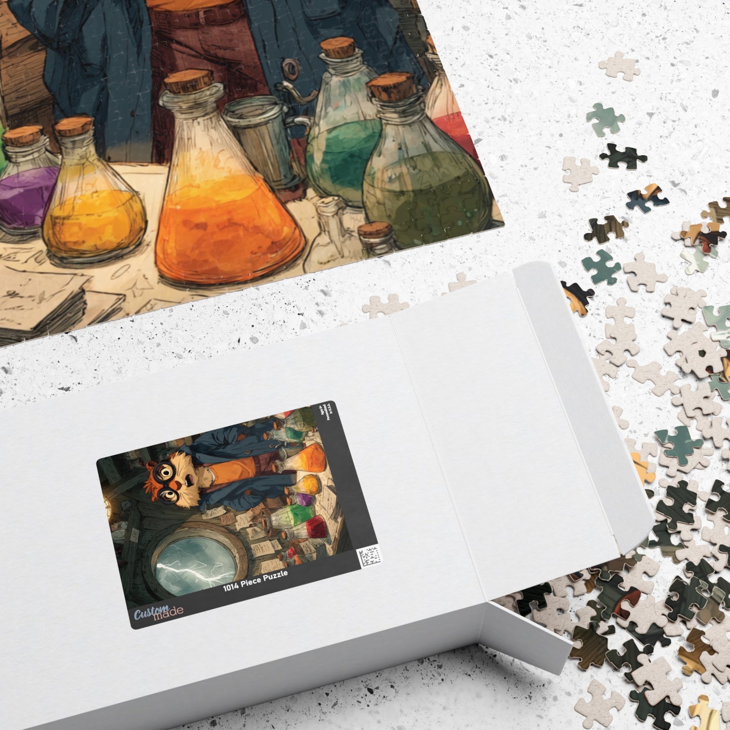 Squirrel Scientist Jigsaw Puzzle - Animal Science-Themed Puzzle, Perfect Gift for Kids, Family Game Night Puzzle The Puzzle Chest