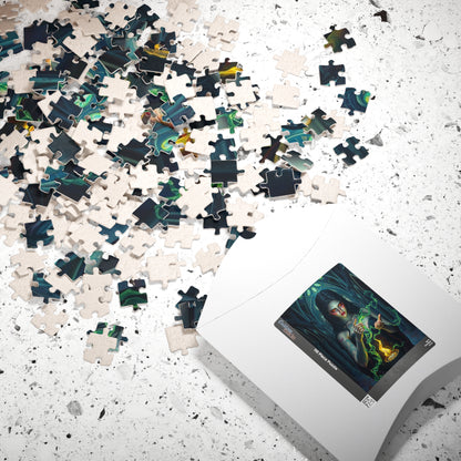 Mystical Sorceress Puzzle | Enchanted Fantasy Dark Art Jigsaw Game | Perfect Gift for Halloween, Puzzle Lovers, Home Decor and Collectors Puzzle The Puzzle Chest