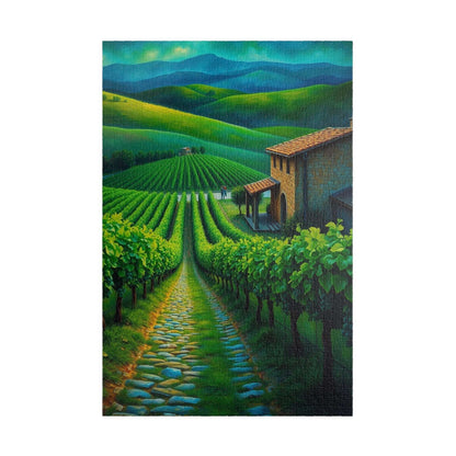 Scenic Vineyard Puzzle - 110 to 1014 Pieces, Perfect Gift for Wine Lovers, Family Game Night, Relaxation, Home Decor 1014 pcs (Vertical) Puzzle The Puzzle Chest