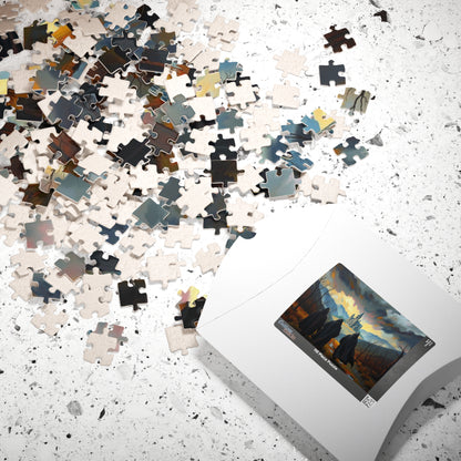 Twilight Pilgrimage Jigsaw Puzzle for Adult, Gothic Puzzle, Dark Fantasy Landscape Puzzle, Gift for Puzzle Lover, 1000-Piece Puzzle Mindful Puzzle The Puzzle Chest