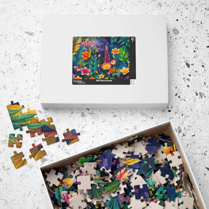 Twilight Garden Floral Jigsaw Puzzle - 110, 252, 520, 1014-piece Mystic Flower Puzzle