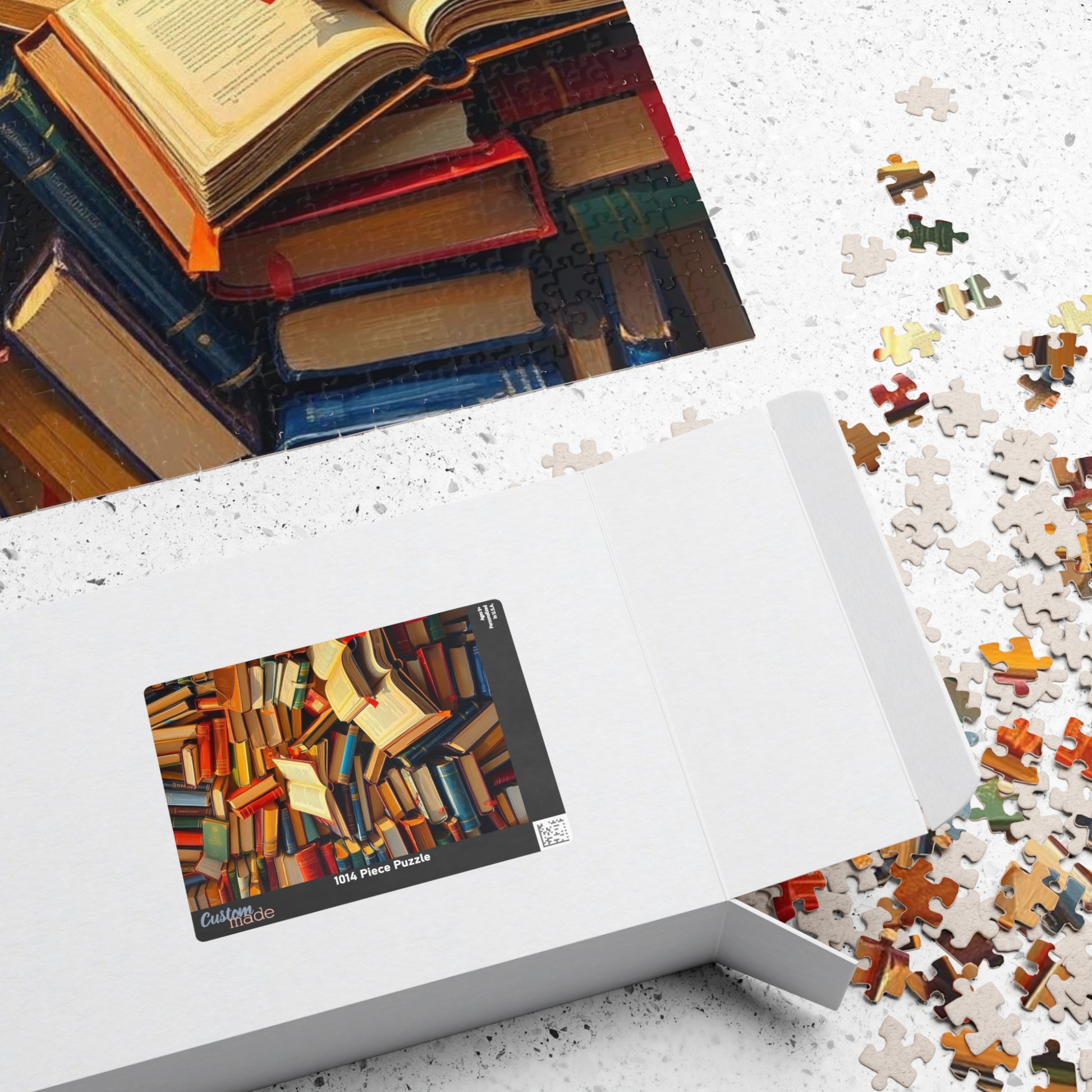 Book Lover's Jigsaw Puzzle Fun - Chaotic Collage, Ideal for Cozy Home Activity, Family Bonding Time Brain Teaser, Gift for Readers Puzzle The Puzzle Chest