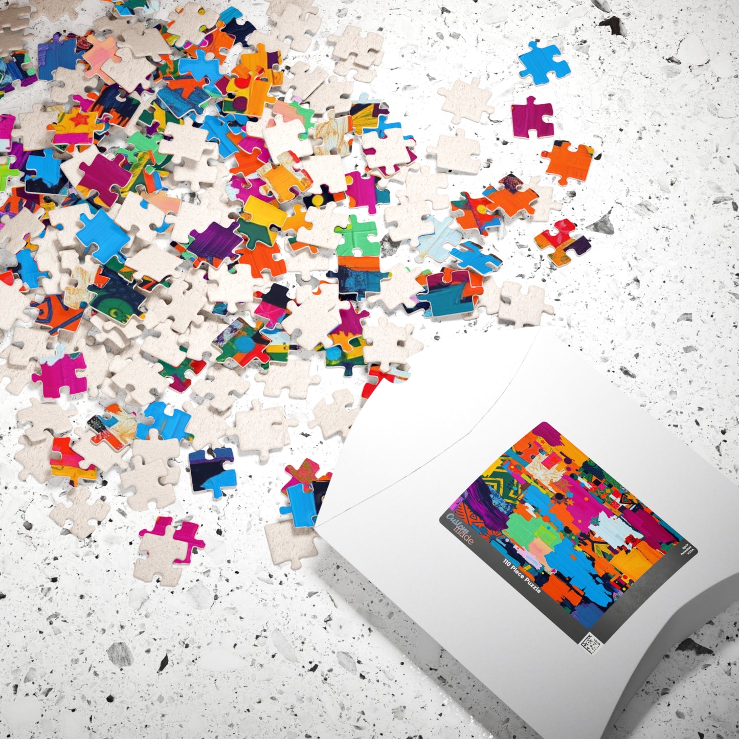 Vibrant Modern Art Puzzle - Colorful Abstract Jigsaw for Family or Solo Fun Puzzle The Puzzle Chest