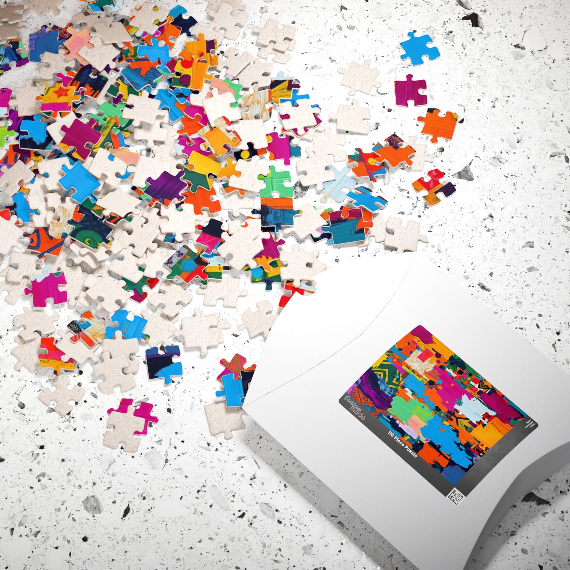 Vibrant Modern Art Puzzle - Colorful Abstract Jigsaw for Family or Solo Fun Puzzle The Puzzle Chest