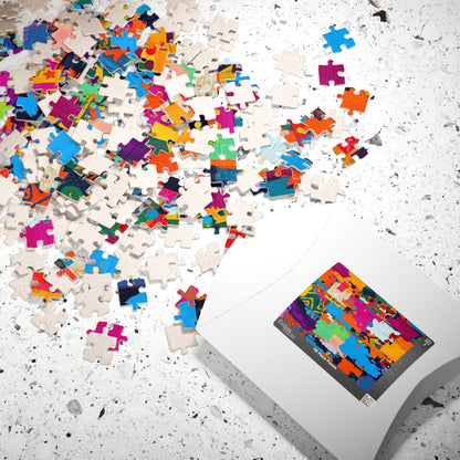 Vibrant Modern Art Puzzle - Colorful Abstract Jigsaw for Family or Solo Fun Puzzle The Puzzle Chest