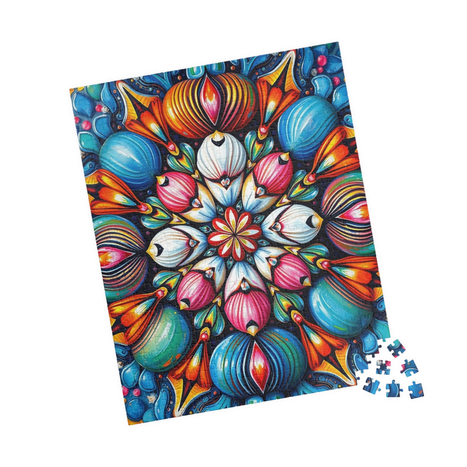 Colorful Mandala Puzzle - Abstract Art Jigsaw Game for Adults Puzzle The Puzzle Chest