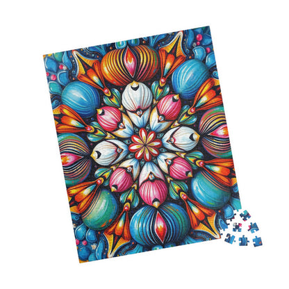 Colorful Mandala Puzzle - Abstract Art Jigsaw Game for Adults Puzzle The Puzzle Chest