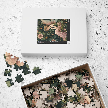 Whimsical Fairy Jigsaw Puzzle, Floral Flower Vintage Design, Mythical Creature Tabletop Family Activity Game, Fantasy Art Lover Gift, Hobby Puzzle The Puzzle Chest