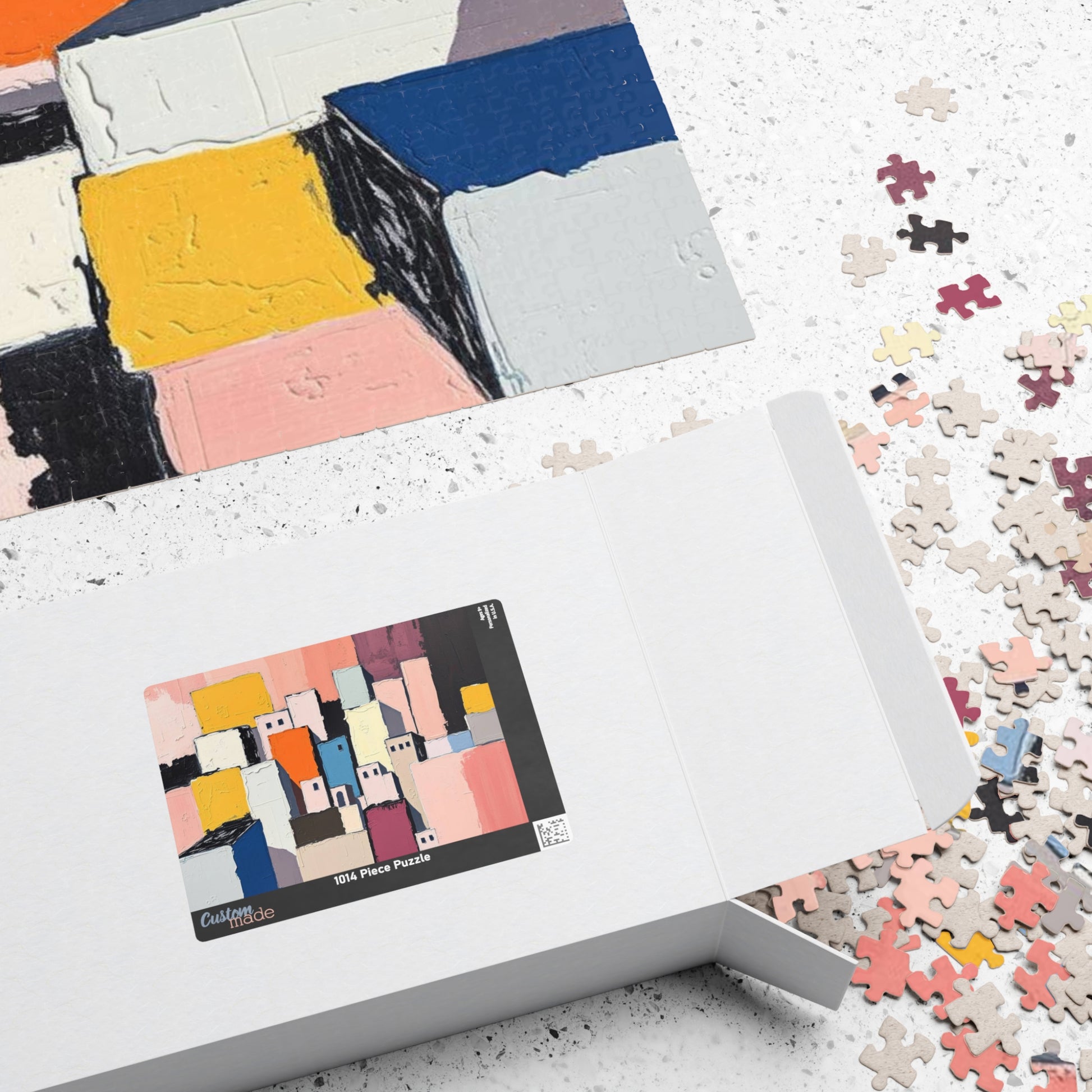 Abstract Cityscape Jigsaw Puzzle - Artistic Puzzle for Relaxation, Home Entertainment, Gift for Adults, Family Fun, Unique Art Experience Puzzle The Puzzle Chest