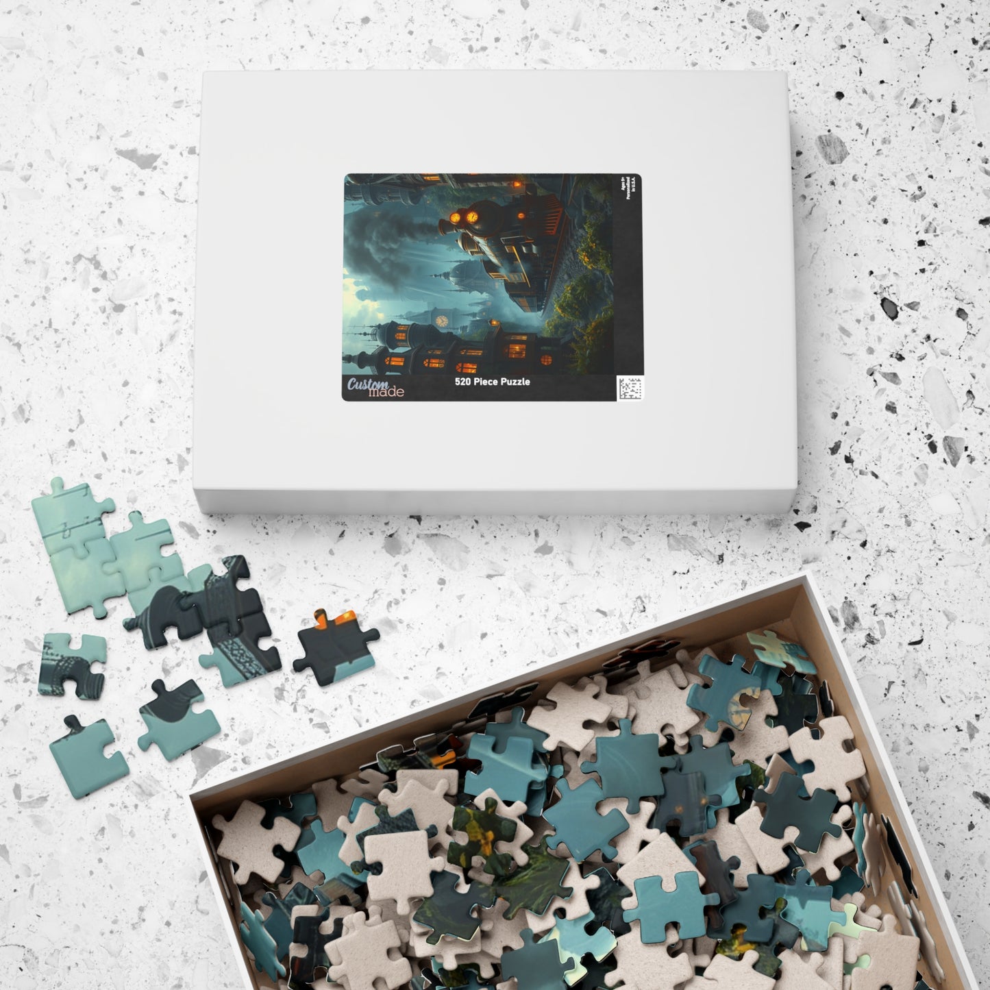 Steampunk Mystical Train Puzzle - Enchanting Steam Engine Design, Perfect for Gifts, Family Fun, Relaxing Activities, Puzzle Lovers Puzzle The Puzzle Chest