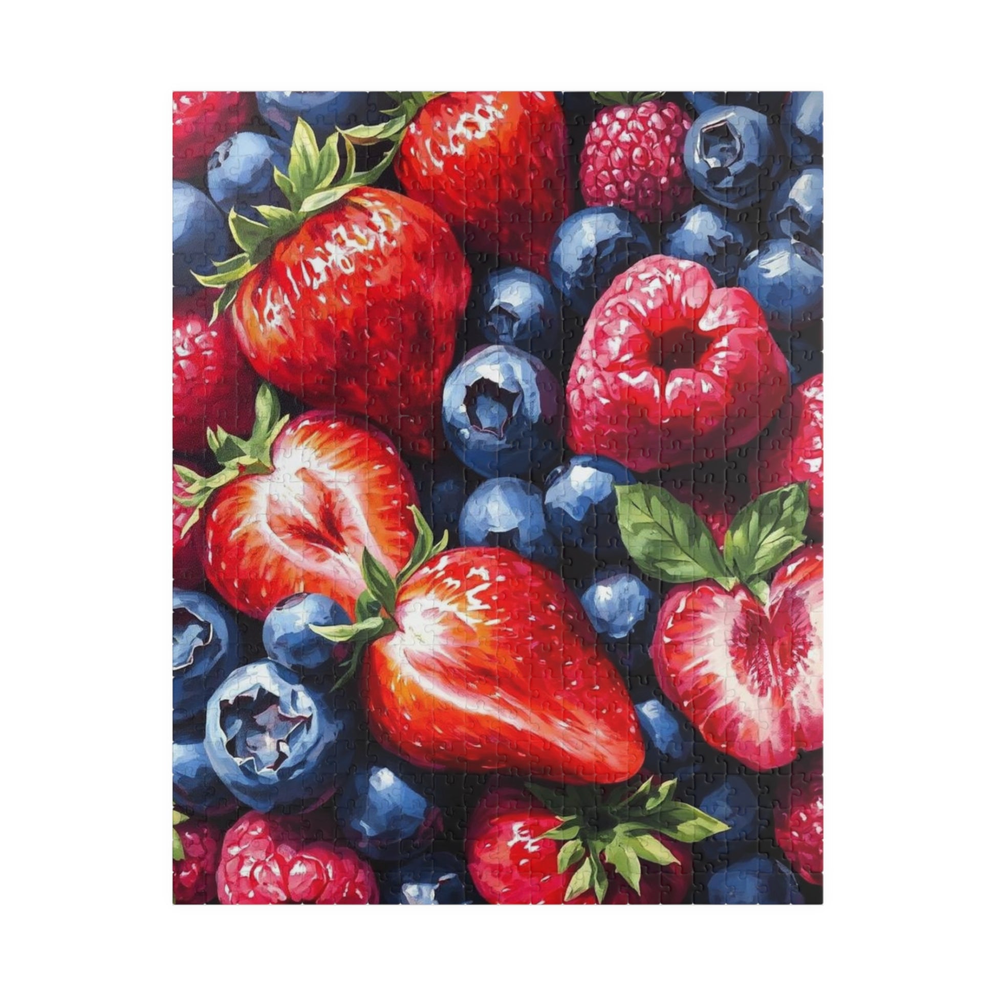 Fruity Jigsaw Puzzle Art - 110, 252, 520, 1014-piece, Foodie Gift for Friends, Family Game Night, Fruit Lover's Challenge 520 pcs (Vertical) Puzzle The Puzzle Chest