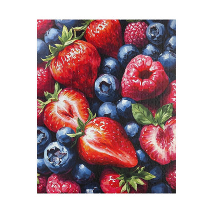 Fruity Jigsaw Puzzle Art - 110, 252, 520, 1014-piece, Foodie Gift for Friends, Family Game Night, Fruit Lover's Challenge 520 pcs (Vertical) Puzzle The Puzzle Chest